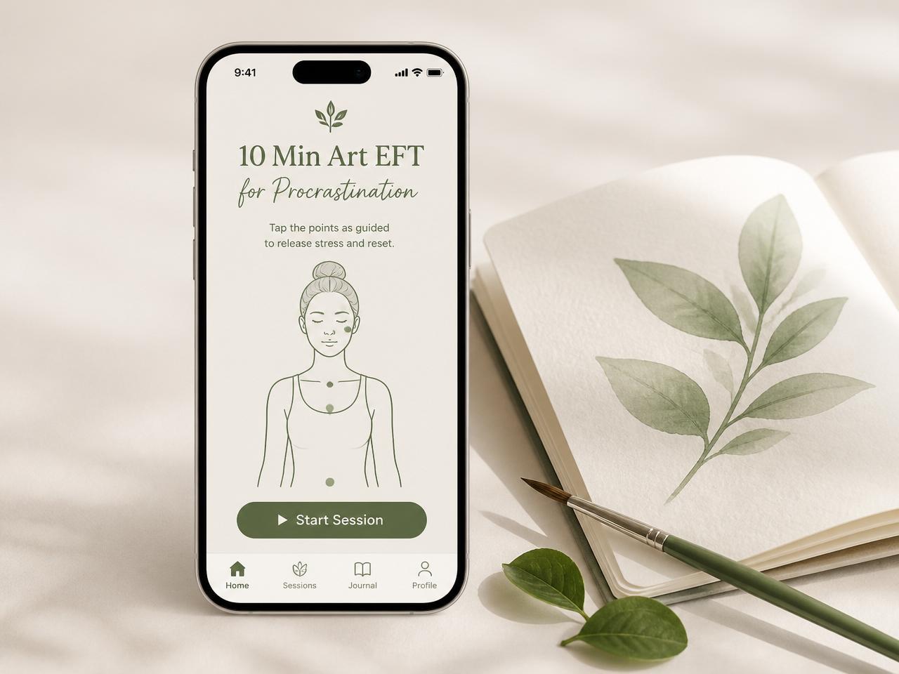 The 10-minute Art EFT for Procrastination guided session